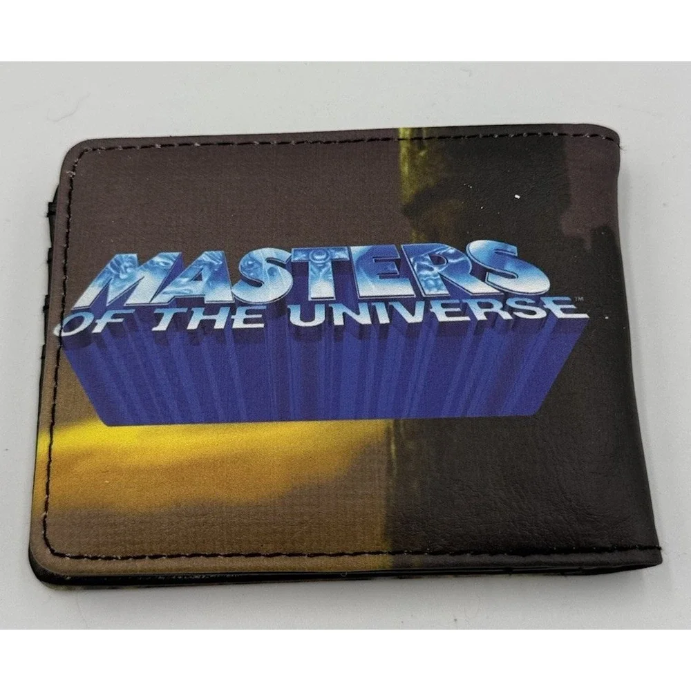 Masters of the Universe Bi-Fold Wallet Castle Grayskull Entrance Logo NWT